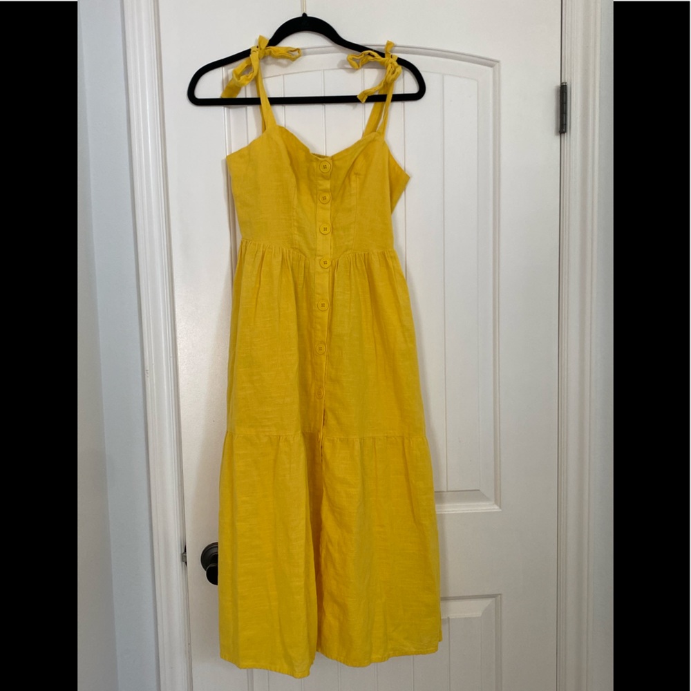 Urban Outfitters tie-shoulder midi dress.